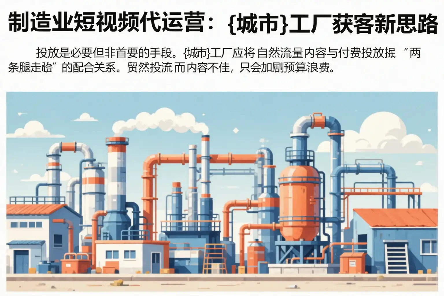制造业短视频代运营:沁县工厂获客新思路
